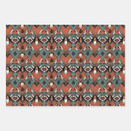 Cool betegeld Western feest Inpakpapier Vel (Voorkant 2)