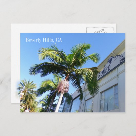 Cool Beverly Hills Briefkaart! Briefkaart (Voorkant / Achterkant)
