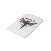 Cool bewerkt Steampunk Libel - Dragons Fly - Badmat (Gekanteld)