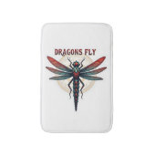 Cool bewerkt Steampunk Libel - Dragons Fly - Badmat (Voorkant Verticaal)