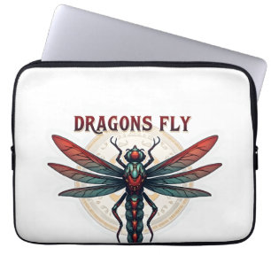 Cool bewerkt Steampunk Libel - Dragons Fly - Laptop Sleeve