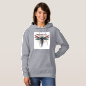 Cool bewerkt Steampunk Libel - Draken vliegen - Hoodie (Voorkant volledig)