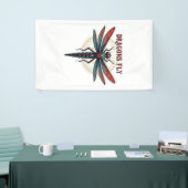 Cool bewerkte Steampunk Libel - Draken vliegen - Spandoek (Beurs)