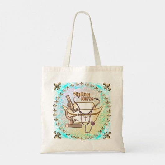 Cool Bezoeken Nurse canvas tas (Achterkant)