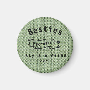 Cool BFF Best Friends Green Besties voor altijd Magneet