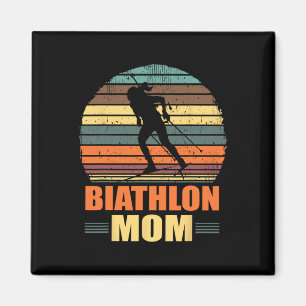 Cool Biathlon Mom Grappig Biatleet Schieten Skiën Magneet