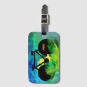 Cool Bicycle Graphic-Art Bagagelabel (Voorkant (verticaal))
