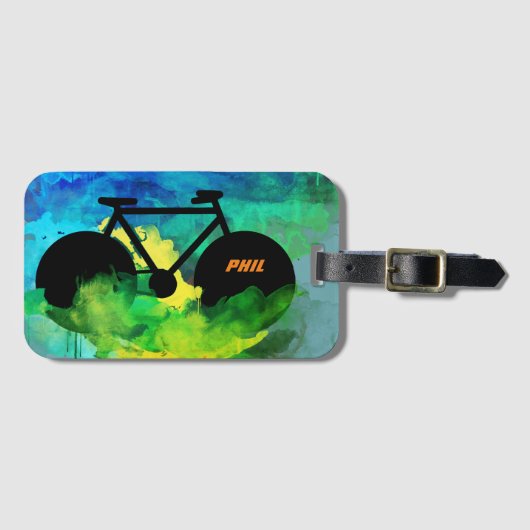 Cool Bicycle Graphic-Art Bagagelabel (Voorkant (horizontaal))