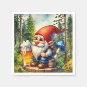 Cool bier gnoom feest servet