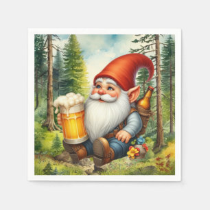 Cool bier gnoom feest servet