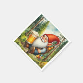 Cool bier gnoom feest servet (Hoek)