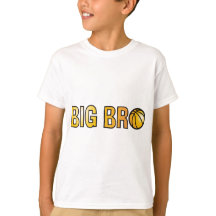 Cool Big Bro Shirt - Basketball Theme