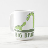 Cool Big Brother Shirt - Dinosaur Theme Koffiemok (Voorkant links)