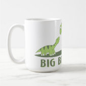 Cool Big Brother Shirt - Dinosaur Theme Koffiemok (Links)