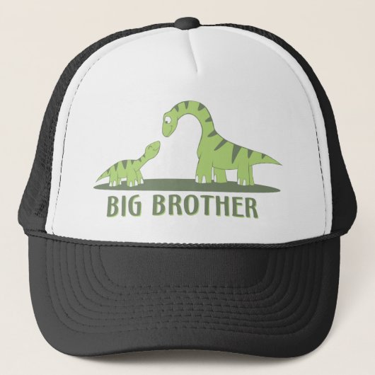 Cool Big Brother Shirt - Dinosaur Theme Trucker Pet (Voorkant)