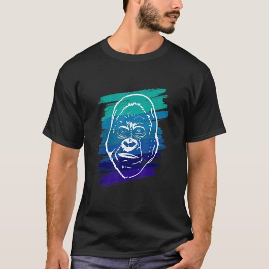 Cool Big Monkey Face T-shirt (Voorkant)