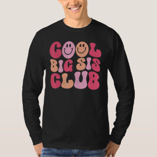 Cool Big Sis Club Meisjes Kunst - Retro Groovy Oud T-shirt