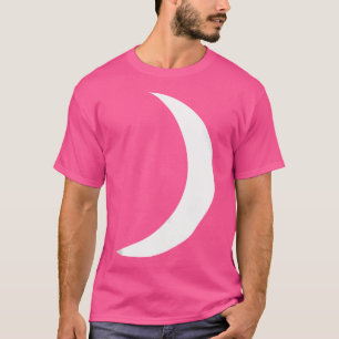 Cool Big White Crescent Moon Astronomie T-shirt