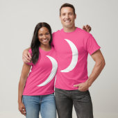 Cool Big White Crescent Moon Astronomie T-shirt (Unisex)