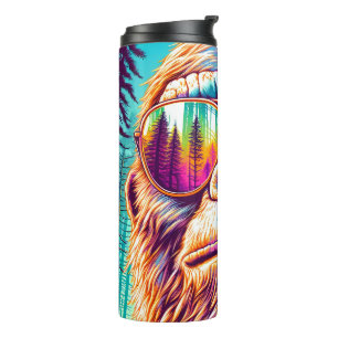 Cool Bigfoot in Hip Zonnebril Thermosbeker