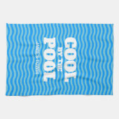 Cool bij het zwembad grappige blauwe golf microvez theedoek (Horizontaal)