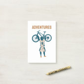 Cool Biker - avonturen Post-it® Notes (Op bureau)