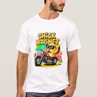 Cool Biker Chick Magnet Easter Shirt
