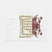 Cool Biker Design - Origineel Lettertype Fleece Deken (Voorkant (Horizontaal))