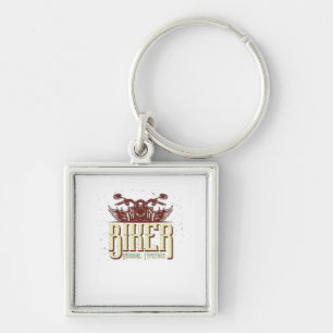 Cool Biker Design - Origineel Lettertype Sleutelhanger