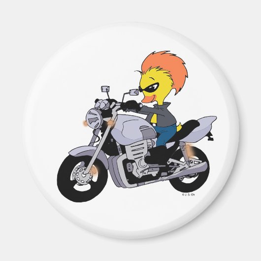 Cool biker magneet (Voorkant)