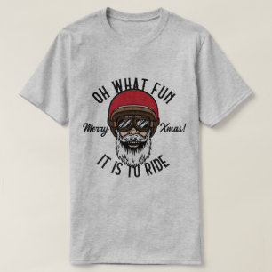 Cool Biker Oh, wat leuk dat het is om Merry Xmas T T-shirt