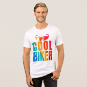 Cool Biker Tri-Blend Shirt (Voorkant volledig)