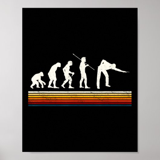 Cool Biljart Black Evolution van Man Biljart PL Poster (Voorkant)