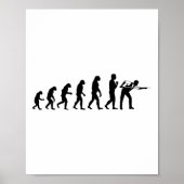 Cool Biljart Evolution Funny Cue LL Stick Player Poster (Voorkant)