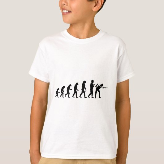 Cool Biljart Evolution Funny Cue LL Stick Player T-shirt (Voorkant)