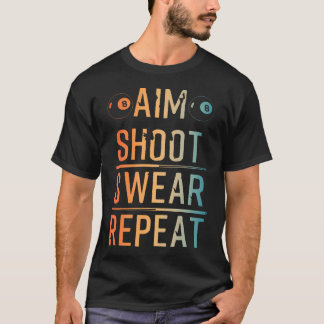 Cool biljart kunst voor mannen vrouwen poolspeler  t-shirt
