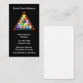 Cool Billiard Hall New Business Cards Visitekaartje (Voorkant / Achterkant)