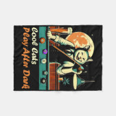 Cool Billiard spelen Kitty Cat Fleece Deken (Voorkant (Horizontaal))