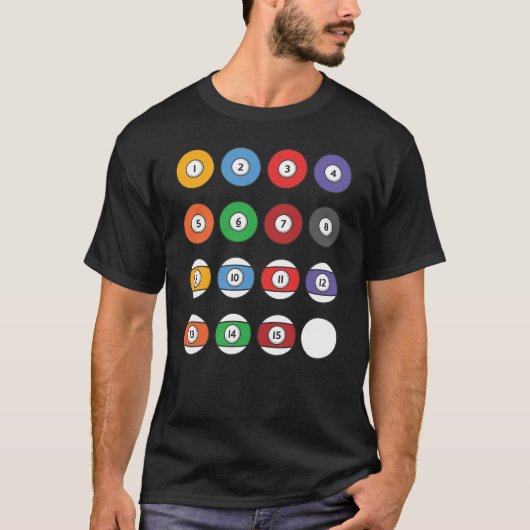 Cool billiards zwembad Snooker-speler gift T-shirt (Voorkant)