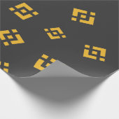 Cool Binance Cryptocurrency Sign Patroon Cadeaupapier (Hoek)