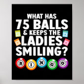 Cool Bingo Novelty For Men Women Bingo Lover Bingo Poster (Voorkant)