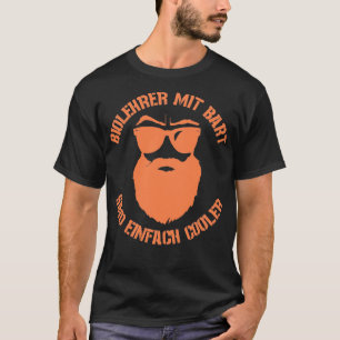Cool biology leraar met volle baard t-shirt
