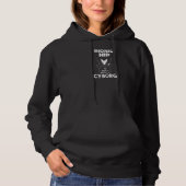 Cool Bionic Hip I'm Cyborg Funny Bone Replacement Hoodie (Voorkant)