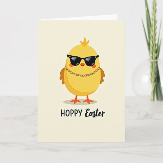 Cool Bird Pasen Kaart (Voorkant)