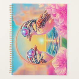 Cool Birds with Sunglasses at Sunset Planner