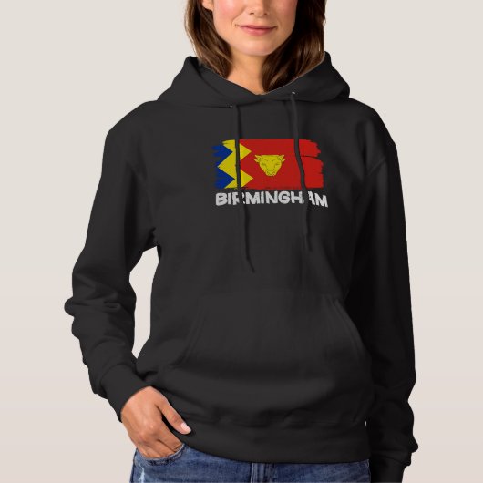 Cool Birmingham Flag Hoodie (Voorkant)