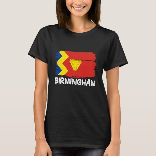 Cool Birmingham Flag T-shirt (Voorkant)