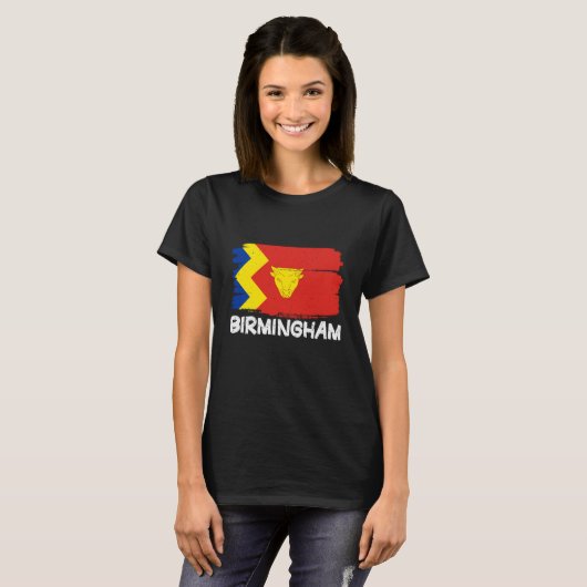 Cool Birmingham Flag T-shirt (Voorkant volledig)