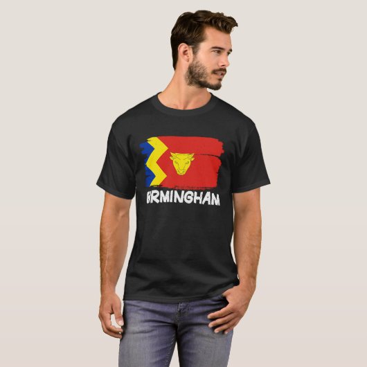 Cool Birmingham Flag T-shirt (Voorkant volledig)