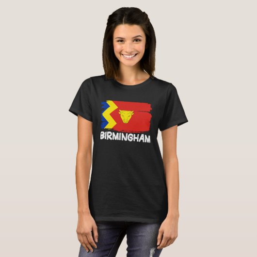 Cool Birmingham Flag T-shirt (Voorkant volledig)